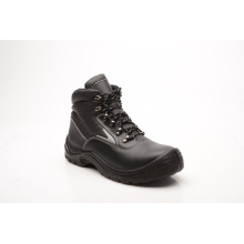 Zapatos de seguridad de cuero liso caliente venta estilo ocasional (HQ03054)